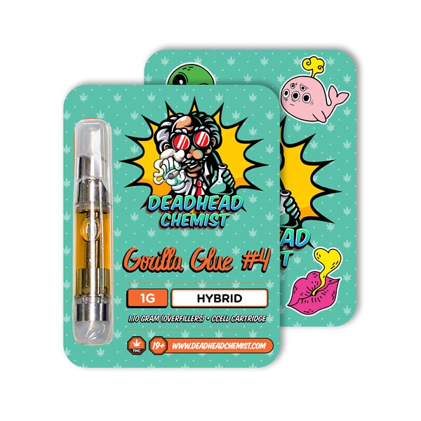 Deadhead Chemist THC Vape Cartridge 1G | Gorilla Glue Hybrid
