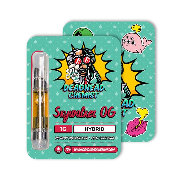 Deadhead Chemist THC Vape Cartridge 1G | Skywalker OG Hybrid