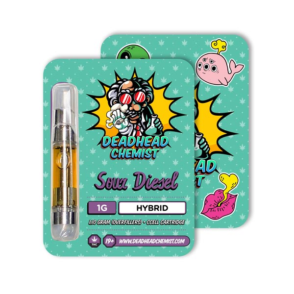 Deadhead Chemist THC Vape Cartridge 1G | Sour Diesel Hybrid
