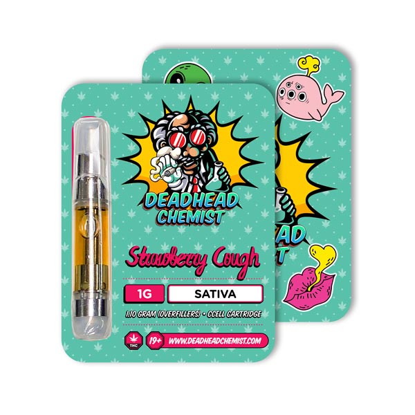 Deadhead Chemist THC Vape Cartridge 1G | Strawberry Cough Sativa