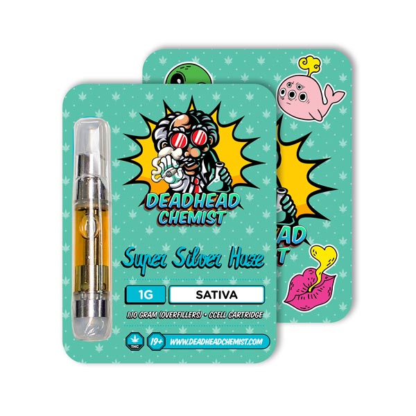 Deadhead Chemist THC Vape Cartridge 1G | Super Silver Haze Sativa